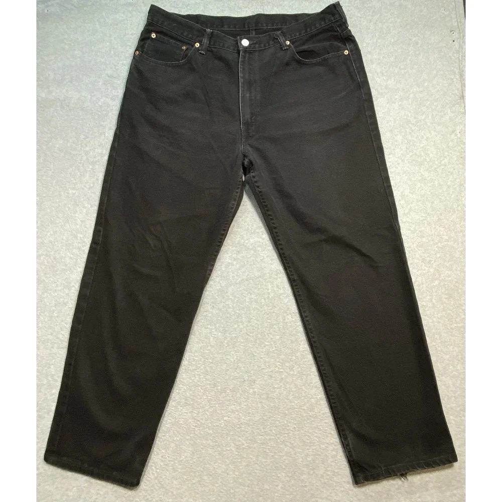 Levis 550 Regular Fit Straight Leg‎ City Retro Black Jeans Men's 40x30 Denim
